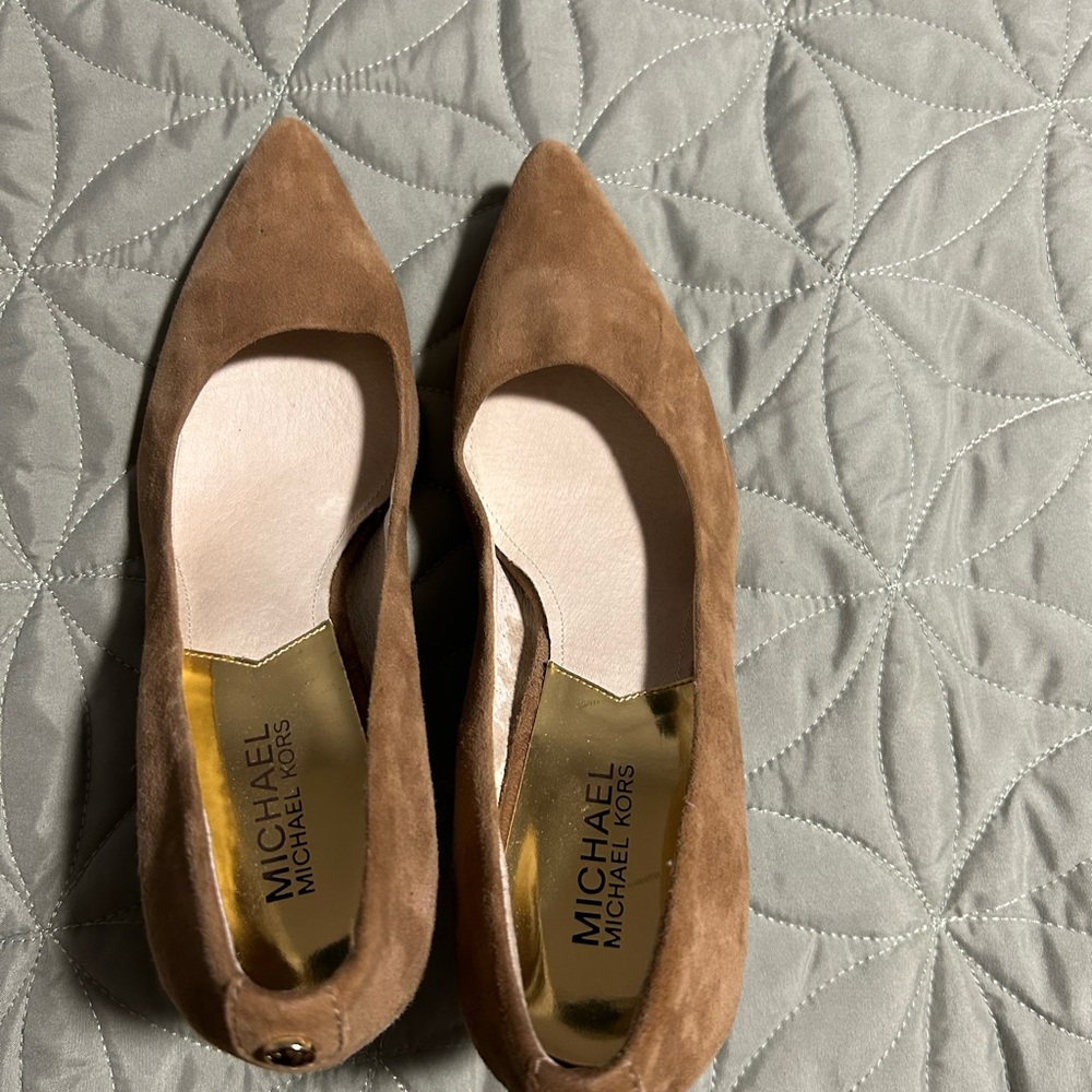 Michael Kors Brown Suede Heels